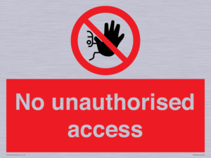 No unauthorised access